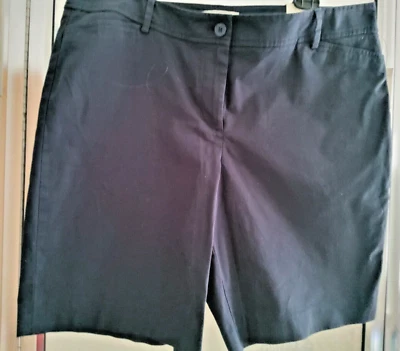 SHORTS BERMUDAS TALBOTS SIMPLEMENTE FAVORECEDORES-16PETITE-AZUL ÍNDIGO-9,5 pulgadas ENTREPIERNA-*NUEVOS Foto 1 de 4