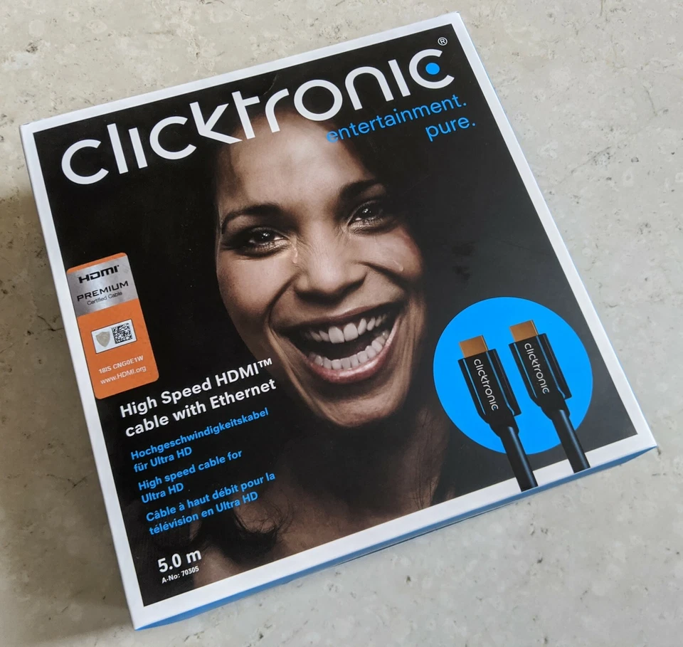 Clicktronic Casual High Speed HDMI Kabel 5.00 m Ethernet Ultra HD (4k) - *NEU* - Bild 1 von 1