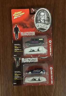 Lot 2 Johnny Lightning Monsters Diecast-Frankenstein 1984 Lotus Esprit/Hummer HI - Image 1 of 4