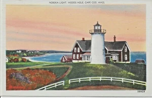 Nobska Light, Woods Hole, Cape Cod, Massachusetts --POSTKARTE - Bild 1 von 2