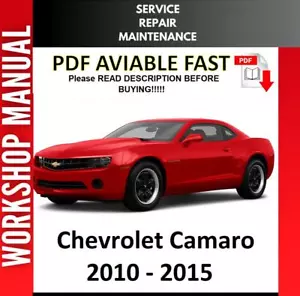 CHEVROLET CAMARO 2010 2011 2012 2013 2014 2015 SERVICE REPAIR WORKSHOP MANUAL - Picture 1 of 1