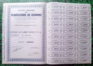 AEF (CONGO)- Komono Siège à Brazzaville - Plantations d'Hévéas (Caoutchouc) 1955 - Picture 1 of 1