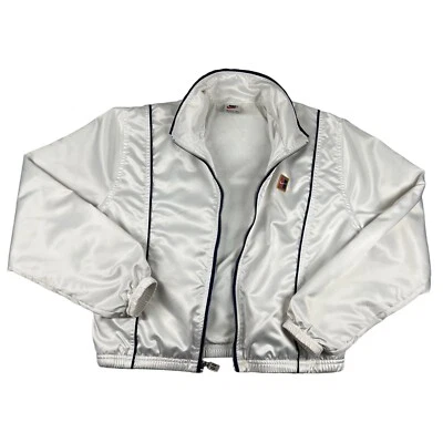 Nike Tennis Unisex Kids Size Small (4-5) Satin Bomber Track Jacket - Image 1 of 4
