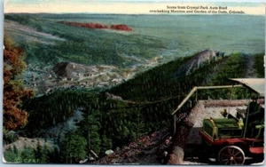 CRYSTAL PARK AUTO ROAD Giardino degli Dei COLORADO, CO c1919 - Cartolina postale - Foto 1 di 2