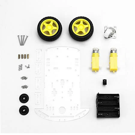 Funduino - Chassis für Arduino (Roboter mit einer Achse plus Rolle) - Bild 1 von 1