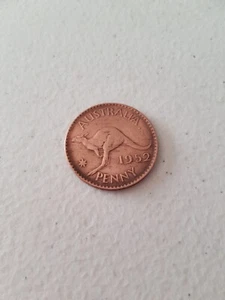 Coin - 1952 Australian Penny Genuine Circulated King George VI KG Polished Perth - Picture 1 of 4