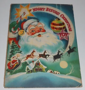 Vintage 1952 NIGHT BEFORE CHRISTMAS Whirly Twirly Moore Tell Well Toy Childrens - Picture 1 of 10