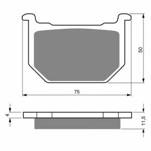 Front Sintered Brake Pads Fit SUZUKI GS1000G 1980 1981 - Picture 1 of 2