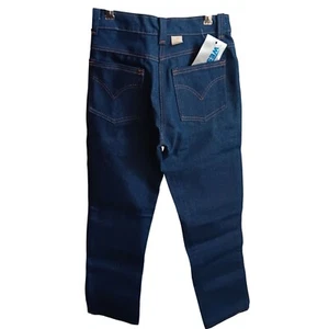 24x27 12 SLIM Vintage 1970's Boys Jeans RAW INDIGO DENIM STRAIGHT JEANS USA NEW - Picture 1 of 6
