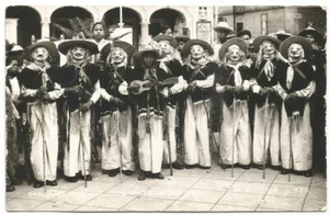 Pátzcuaro México ~ Danza De Los Viejitos RPPC Foto Real 1946 - Imagen 1 de 2