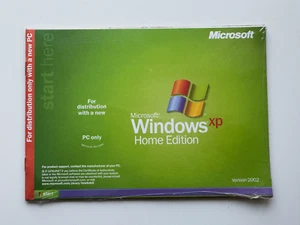 New and Sealed Microsoft Windows XP Home Edition 2002 installation CD - FREE P&P - Picture 1 of 2