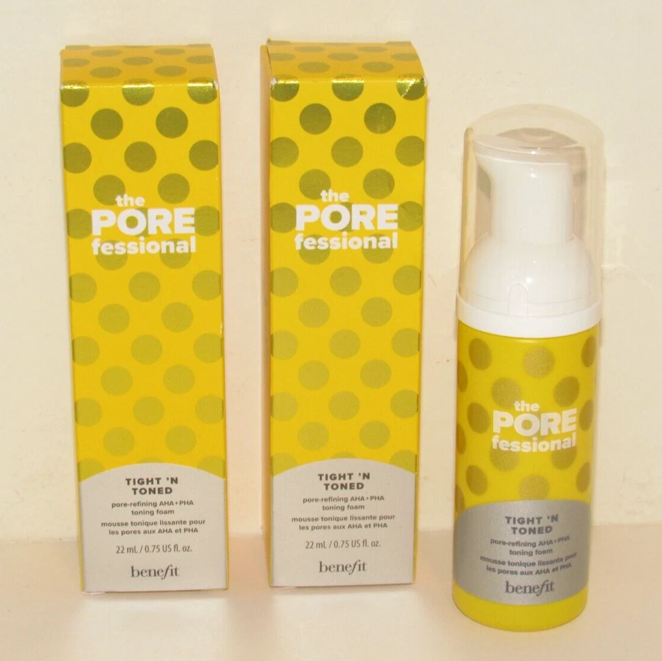 2 Benefit The POREfessional Apretado N Tonificado AHA + PHA Espuma Tonificante 1.5 OZ TOTAL NUEVO EN CAJA Foto 1 de 1