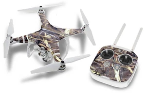 Dji Phantom 3 Drone Avvolgere RC Quadricoptero Decalcomania Su Pelle Accessori - Picture 1 of 1