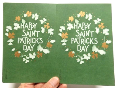 2 American Greeting Cards St. Patrick's Day Kathy Davis Enjoy Every Moment - Image 1 of 4