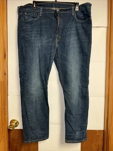 Jeans Levis 502 uomo 46x32 jeans denim elasticizzato blu alto grande - Foto 1 di 6