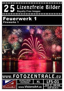 25 Lizenzfreie Profi-Bilder/Fotos! Feuerwerk 1 Silvester Party Fete Photoshop - Bild 1 von 2