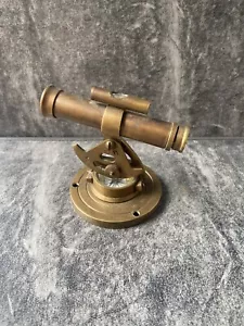 Alidade Telescope With Compass Nautical Brass Collectible Office Decorative Gift - Picture 1 of 9