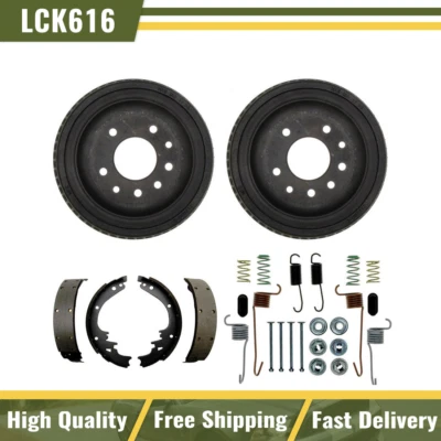 Rear Brake Drums & Brake Shoes Hardware Spring Kit Fits 1971-1975 Buick Electra - Image 1 of 4