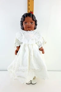 Muñeca Pansy Vintage Daisy Kingdom 1991 AA Piel Oscura 18" Cabello Marrón y Ojos con Vestido - Imagen 1 de 16