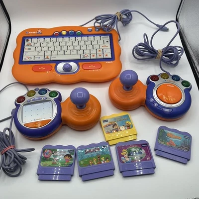 Vtech VSmile System Keyboard, Joystick Drawing, Controller & 5 Games ~NO CONSOLE - Image 1 of 4
