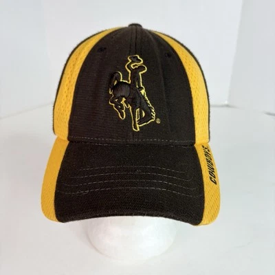 Wyoming Cowboys Hat, Brown/Yellow Cap, Zephyr Z Fit XL Cap, Pokes - Image 1 of 4