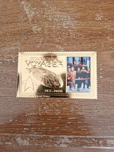 St. Vincent 1997  SC# GS1515 Star Trek Voyager  Gold Stamp Souvenir Sheet - MNH - Picture 1 of 3