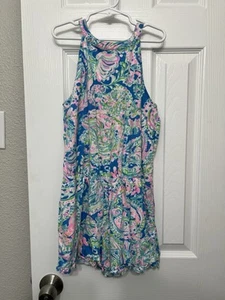 lilly pulitzer Girls Romper Size XL 12-14 Sleeveless - Picture 1 of 9