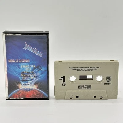 RARE Judas Priest Ram It Down CBS Promotional Cassette Tape Heavy Metal 1988 - Bild 1 von 4