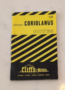 CLIFF'S NOTES CORIOLANUS WILLIAM SHAKESPEARE VINTAGE RARE 1961 - Picture 1 of 5