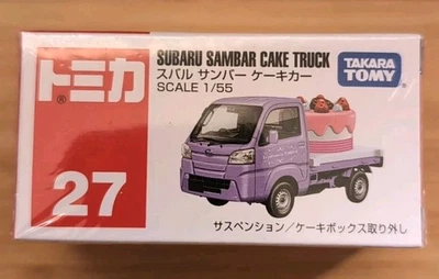 Camión para pasteles Takara Tomy TOMICA #27 SUBARU SAMBAR Diecast Model Car 1/55 NUEVO Foto 1 de 4