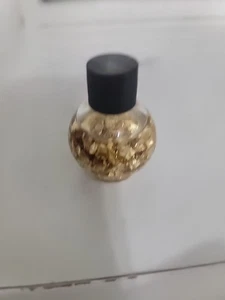 Genuine GOLD FLAKES Floating in Liquid Glass Bottle Souvenir South Dakota - Picture 1 of 3