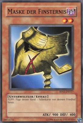 YuGiOh Maske der Finsternis RP01-DE027 Common NM unl. - Bild 1 von 2