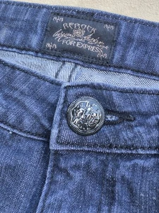 BedRock for Express Denim Blue US 8 EUR2 Embroided Jeans Damen   - Bild 1 von 17