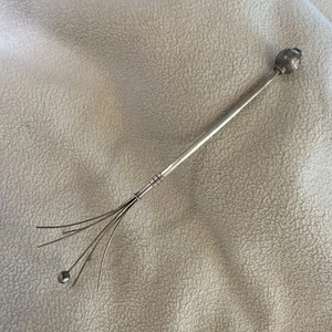 Scottish Thistle Retractable Swizzle Stick - Sterling - Picture 1 of 4