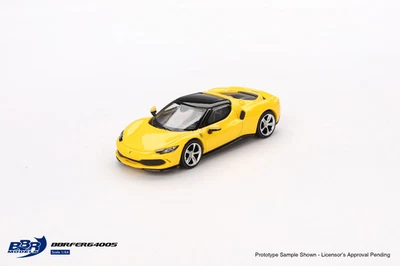 Mini GT 1/64 BBR 1/64 Ferrari 296 GTB Giallo Modena Diecast Model Car - Image 1 of 4