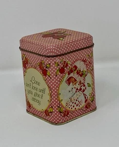 Vintage Strawberry Shortcake Empty Buttermints Tin With Lid - Picture 1 of 8
