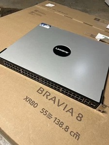 Network Switch PoE 24x Ethernet 10/100 RJ45 48 Port Managed 2 SFP Cisco SFE2010P - Picture 1 of 1