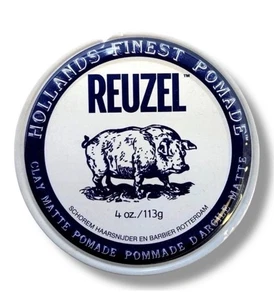 REUZEL Clay Matte Pomade - Medium Hold Matte Finish Water Soluble 4oz / 113g - Picture 1 of 1