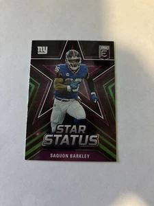 2023 Panini Donruss Elite Football Saquon Barkley RB Star Status NY Giants No. 9 - Bild 1 von 2