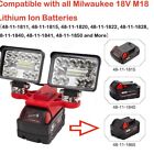 Leistungsstarke und kompakte Arbeitsleuchte für Milwaukee XC Batterien 18 V 20