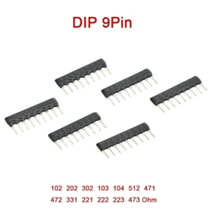 DIP 9Pin A09 Network Array Resistor Values of 220R-100K Ohm Network Resistance - Picture 1 of 5