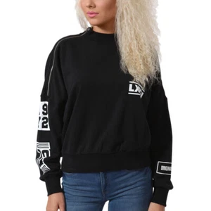 adidas Originals Women's Berlin Lightweight Cropped Sweatshirt - Black - Picture 1 of 7
