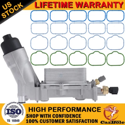 Aluminum Oil Cooler Filter Housing Assembly For Ram ProMaster 1500 2500 3500 V6 - Image 1 of 4