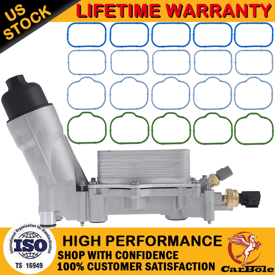 Aluminum Oil Cooler Filter Housing Assembly For Ram ProMaster 1500 2500 3500 V6 - Image 1 of 4