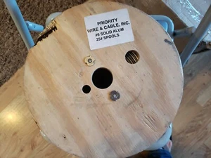 Priority Wire & Cable #6 Solid Aluminum Wire, 25 Pound Spool - Picture 1 of 3