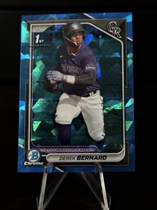 2024 Bowman Chrome Sapphire Derek Bernard #BCP-225 Colorado Rockies 1st Bowman - Picture 1 of 2