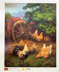 Nenad Mirkovich - Chickens L/ED Giclee International Galleries - Picture 1 of 2