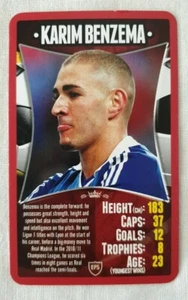 2011 Top Trumps European Football Stars Karim Benzema - Picture 1 of 2