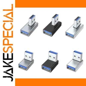 USB 3.0 Angled Male to Female Adapter - Photo 1/16