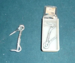 Safety Hook & Eye Latch, Zinc, 2 1/2 Inch 2 pack - Picture 1 of 2